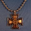 Iron Cross Pendant with 9 mm Case Head