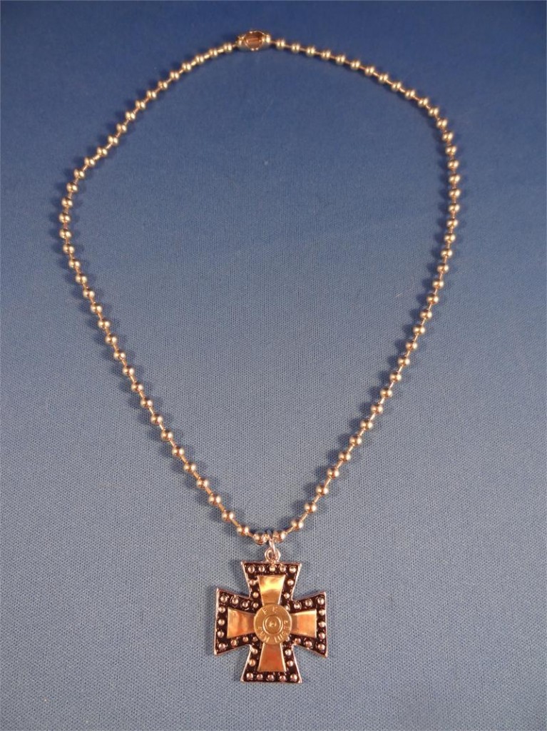 Iron Cross Pendant with 9 mm Case Head High Caliber Creations