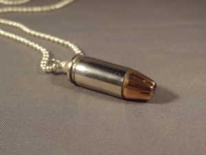 9 mm Nickel Plated Hollow Point Cartridge