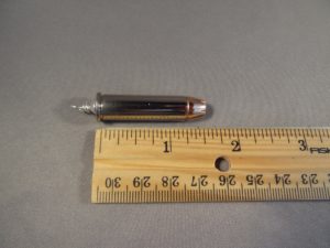 .357 Magnum Cartridge-Nickel Plated & Hollow Point Bullet