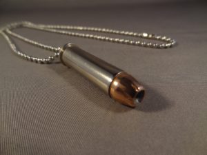 .357 Magnum Cartridge-Nickel Plated & Hollow Point Bullet