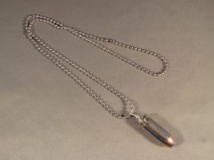 .40 Caliber Cartridge-Nickel Plated Case & Hollow Point Bullet