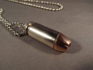 .40 Caliber Cartridge-Nickel Plated Case & Hollow Point Bullet