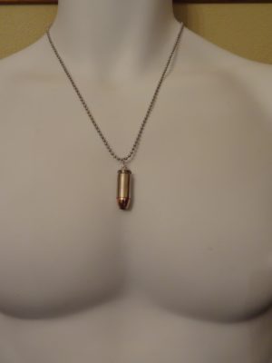 .40 Caliber Cartridge-Nickel Plated Case & Hollow Point Bullet