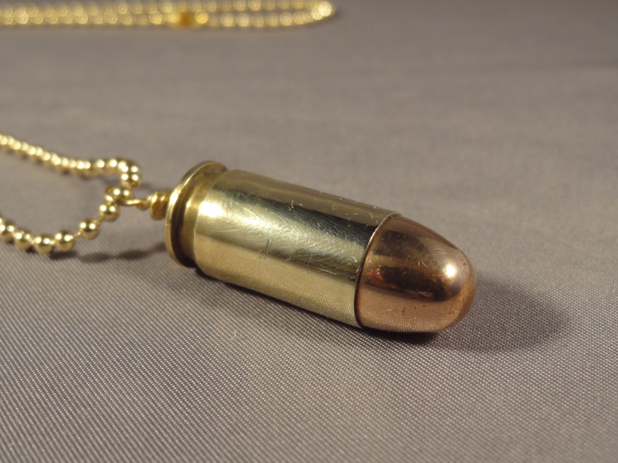 Skull Engraved Bullet Necklace - Alternative Gothic Jewellery | eBay