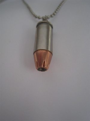 9 mm Nickel Plated Case/Hollow Point Bullet