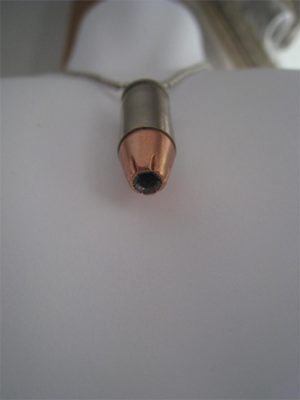 9 mm Nickel Plated Case/Hollow Point Bullet