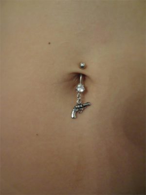 Basic .38 Special Belly Button Ring