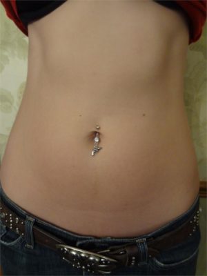 Basic .38 Special Belly Button Ring