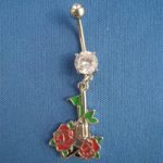 Belly Button Ring-Gun & Roses