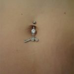 Bling Silver Revolver Belly Button Ring