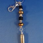 black beaded key chain