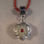 Expanded 9 mm Hollow Point Necklace with Red Trim 3