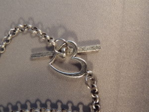 Clasp for Pink Rhinestone Heart Necklace