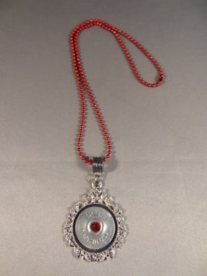 12 Gauge Necklace with Red Trim 3