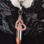 Pink Rhinestone Heart Necklace 4