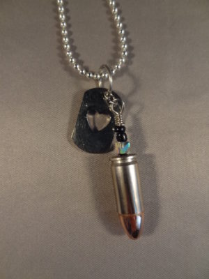 9 mm with Heart Dog Tag 3