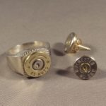 .45 Case Head RIng & .40 Earrings