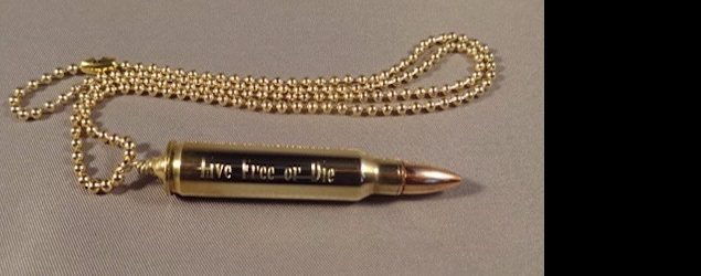 Live Free or Die .223 Necklace