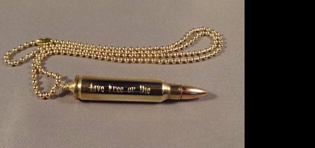 Live Free or Die .223 Necklace