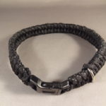 Reflective dog collar -Fishtail Weave