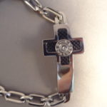 Men's 9mm Cross Bracelet