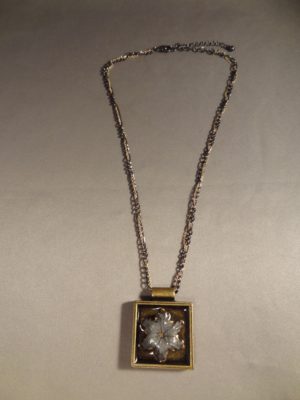 Expanded Hollow Point Square Pendant .45 ACP