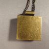 Expanded Hollow Point Square Pendant .45 ACP