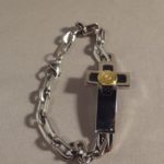 9 mm Case Head Cross Bracelet