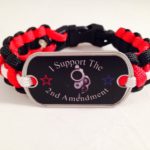 "I Support the 2nd Amendment" Paracord Bracelet