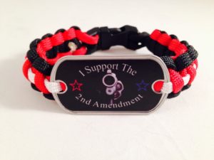 "I Support the 2nd Amendment" Paracord Bracelet