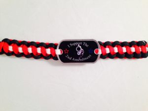 "I Support the 2nd Amendment" Paracord Bracelet