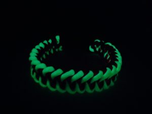 Glow-in-the-dark Dog Collar as seen in the dark