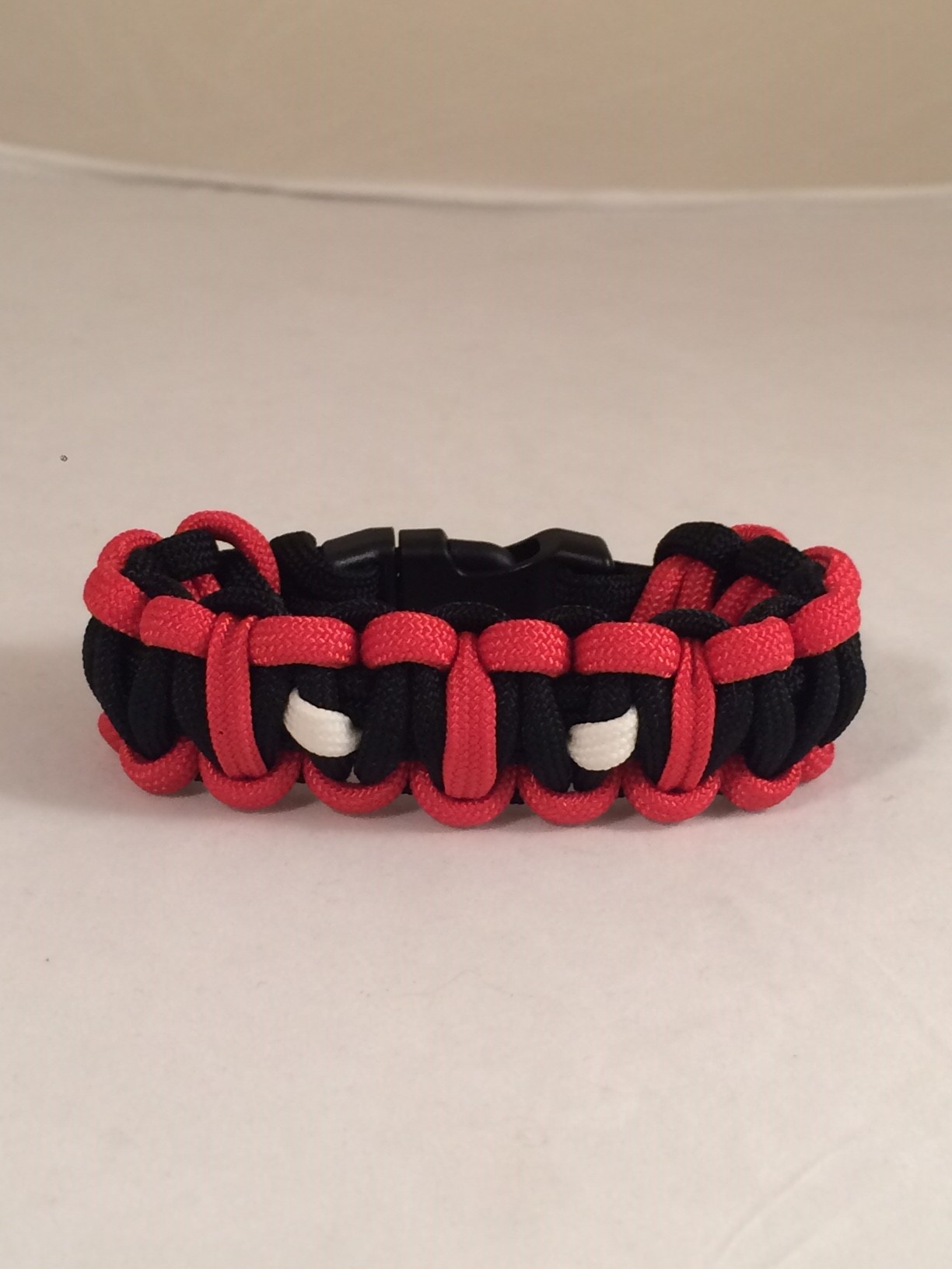 MARVEL™ Deadpool Red & Black Paracord ID Bracelet Adjustable