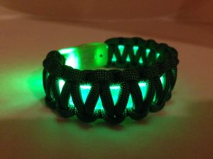 Green LED Light Up Bracelet