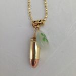 Lucky Shot Brass 9 mm Necklace