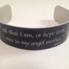 Mother's Bracelet with A. Lincoln Quote-Black Finish