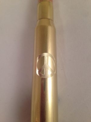 .50 Caliber Bottle Opener with Peace Sign