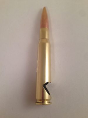 .50 Caliber Bottle Opener with Peace Sign