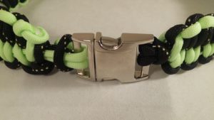 Dog Collar-Quick Deploy Blaze Bar Weave-Metal Buckle-Durable & Strong - Image 3