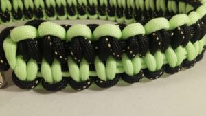 Dog Collar-Quick Deploy Blaze Bar Weave-Metal Buckle-Durable & Strong - Image 4