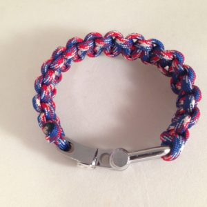 Red, White & Blue Bracelet with Compass Shackle