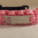 Pink Adjustable Medical ID Bracelet