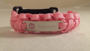 Pink Adjustable Medical ID Bracelet
