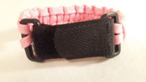 Adjustable velcro buckle on medical id bracelet