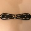 Leather Cuff Bracelet-Black with 9 mm Case Head Attached to Celtic Cross - Image 5