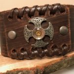 Round celtic cross bracelet with case head 1