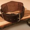 Leather Bracelet-Vintage Military Pilot Style -Dark Brown with .45 ACP Case Head - Image 3