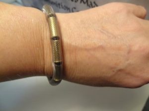 22 Caliber Silver Mesh Bracelet with Magnetic Clasp - Image 3