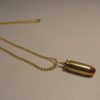 40 Caliber Necklace Featuring Second Amendment Ammunition Brass - Image 2